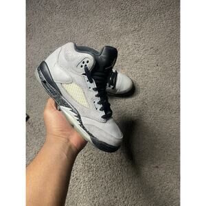 Size 6y- Air Jordan 5 V Retro GG Wolf Grey Black 440892-008